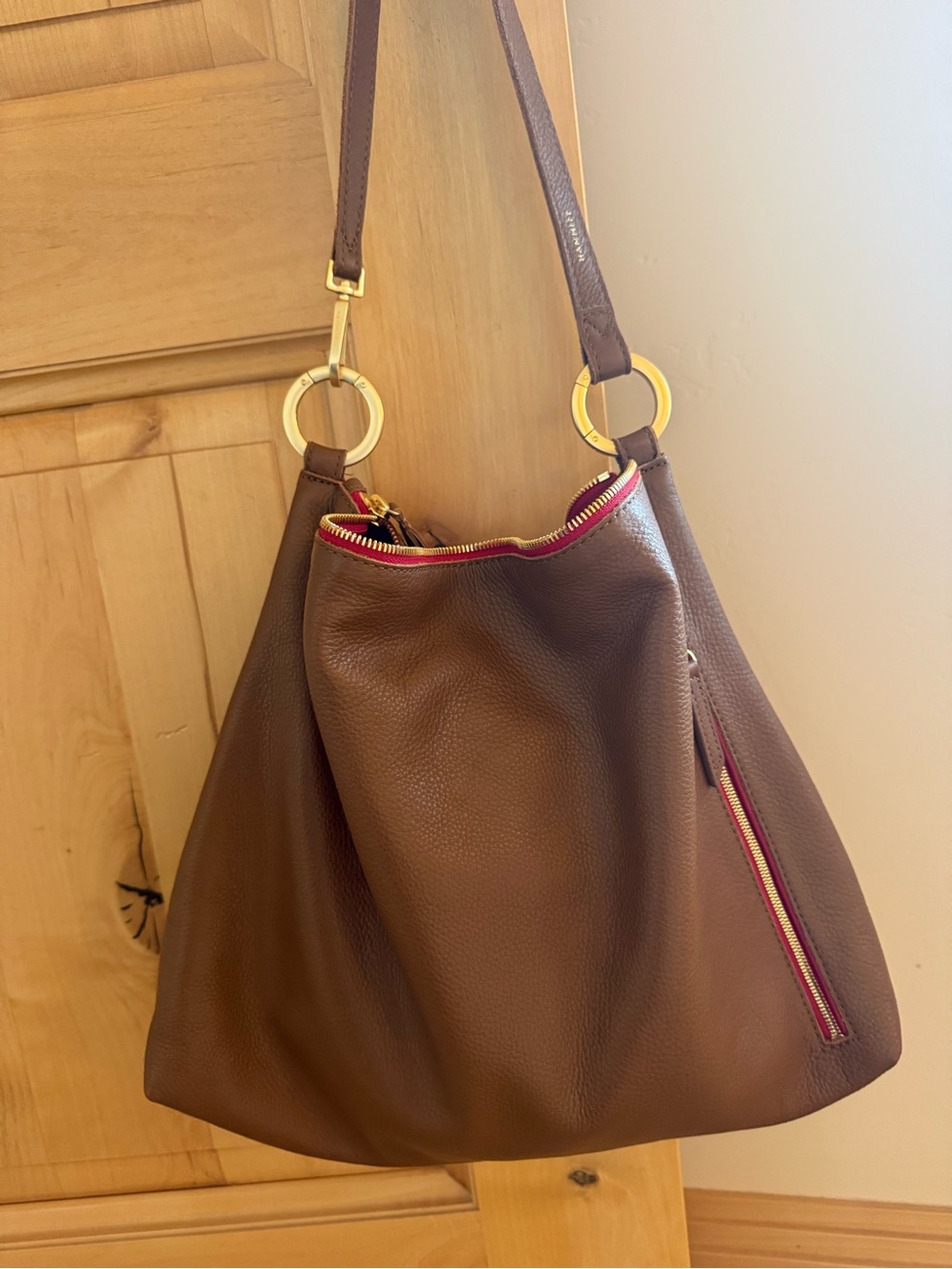 Hammitt Mahogany Leather Kyle with Gold Rivets - Picture 2 of 8